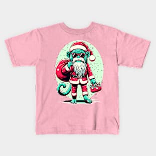 Jolly Japes: Santa Monkey's New Year Fiesta Kids T-Shirt